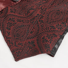 Load image into Gallery viewer, WT07802 red Gothic embroidered contrasting colors waistcoat