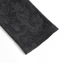 Load image into Gallery viewer, PT284 Gothic cashmere jacquard trousers with side buckles