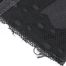 Load image into Gallery viewer, SHT118 Twill broken holes mesh distressed sleeveless shirt