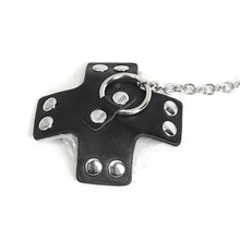Load image into Gallery viewer, AS147 Faux Leather Studded Choker With Chain And Blooddrop