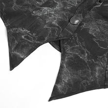Load image into Gallery viewer, SHT143 Long-sleeved faux leather shirt with random lines patterns