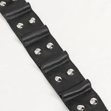 Load image into Gallery viewer, CT209 Cracked Faux Leather Men's Long Coat With Hanging Rivets studded bullet belt