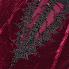 Load image into Gallery viewer, ESKT04302 Red Velvet halterneck strappy dress