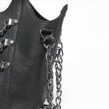 Load image into Gallery viewer, AS268 Fine Textured Punk-style Leather Bag with Bat-shaped