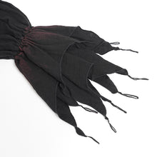 Load image into Gallery viewer, SHT148 Double-layer mesh hand-painted burgundy long-sleeved shirt