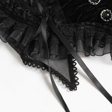 Load image into Gallery viewer, TT30901 Gothic-Style Heart-Shaped Strappy Cropped T-Shirt