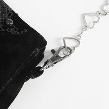 Load image into Gallery viewer, AS18001 Black Gothic Velveteen Women's Bag
