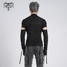 Load image into Gallery viewer, TT294 Punk turtleneck tree branch pattern T-shirt