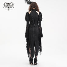 Load image into Gallery viewer, SKT222  Gothic cheongsam trumpet sleeve waisted dress