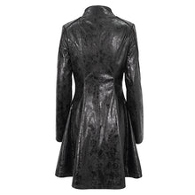 Load image into Gallery viewer, CT21301 Irregular rubberized faux leather contrasting stripe jacket