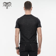 Load image into Gallery viewer, TT162 Punk knit ragged men T-shirt