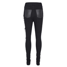 Load image into Gallery viewer, PT251 Punk ripped twill pants for women