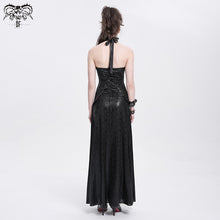 Load image into Gallery viewer, SKT229 Punk halter neck rubberized floral dress