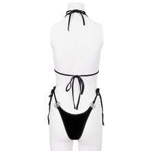 Load image into Gallery viewer, SST02501 Black Pentagram Velvet sexy lingerie