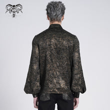 Load image into Gallery viewer, SHT139 gold stamping pleated Long-sleeved shirts