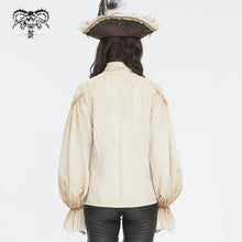 Load image into Gallery viewer, SHT11402 Steampunk Distressed Women Long Sleeve Shirt