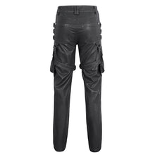 Load image into Gallery viewer, PT24401 Steampunk brush-off leather trousers