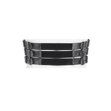 Load image into Gallery viewer, AS277 Punk-Style Faux Leather Woven Belt with Three Straps