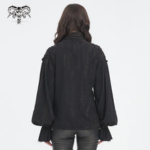 Load image into Gallery viewer, SHT11401 Steampunk Distressed Women Long Sleeve Shirt
