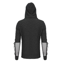 Load image into Gallery viewer, TT251 Punk wild grain knitted hooded men's T-shirt