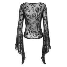 Load image into Gallery viewer, TT258 Hanfu sleeve V-neck waisted women's T-shirt