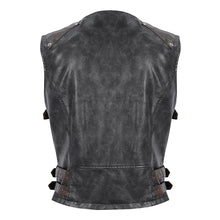 Load image into Gallery viewer, WT08601 hand brushed leather men vest