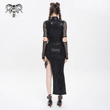 Load image into Gallery viewer, SKT237 Snake print vinyl knit punk dress