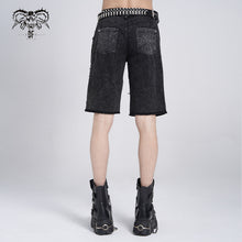 Load image into Gallery viewer, PT113 decadence Summer punk rock men nailed ragged shorts