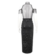 Load image into Gallery viewer, SKT170 Slant-breasted off-the-shoulder knitted midi dress