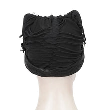 Load image into Gallery viewer, AS145 Punk torn big holes cat ear hat with chain