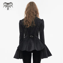 Load image into Gallery viewer, CT211 Patterned leather lace bell-sleeve jacket