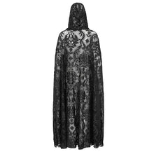 Load image into Gallery viewer, ECA012 Embroidered Lace Net Hooded Shawl