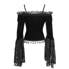 Load image into Gallery viewer, ETT03601 off-shoulder one-piece long-sleeved women's T-shirt