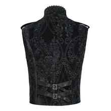 Load image into Gallery viewer, WT106 Paisley Jacquard Velvet Gothic Vest