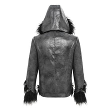 Load image into Gallery viewer, CT273 Punk hooded long-sleeved jacket with multiple straps on the front