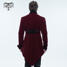 Load image into Gallery viewer, CT02202 devil fashion gothic formal party turn down collar wine men swallowtail coats