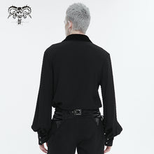 Load image into Gallery viewer, SHT086 Neckline hand-embroidery gothic men shirts