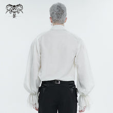 Load image into Gallery viewer, SHT08302 white daily Gothic Lantern Sleeve Shirts
