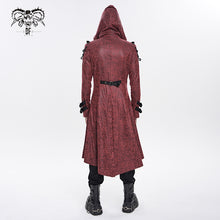 Load image into Gallery viewer, CT27902 Punk-Style Long Leather Coat with Hood