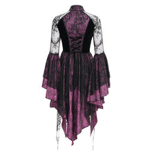 Load image into Gallery viewer, ESKT05302 summer gothic Cheongsam style small flower mesh dress