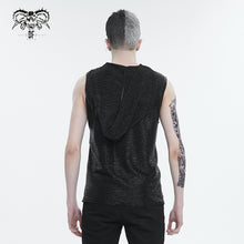 Load image into Gallery viewer, TT243 Computer Ripple Hooded Sleeveless Men's T-Shirt