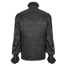 Load image into Gallery viewer, SHT116 High collar jacquard chiffon men shirt