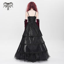 Load image into Gallery viewer, SKT243 Center front floral suspender dress