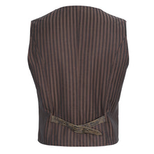 Load image into Gallery viewer, WT08702 Brown Steampunk gentleman striped vest