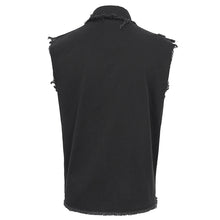 Load image into Gallery viewer, SHT102 leather matching webbing twill Sleeveless men's shirt