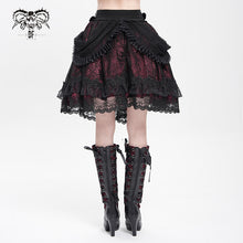 Load image into Gallery viewer, SKT23902 black and red Lolita short puffy skirt