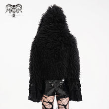 Load image into Gallery viewer, CT241 Fluffy rabbit ears hooded short jacket