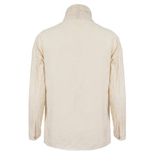 Load image into Gallery viewer, SHT101 Apricot Cotton Linen Jacquard Stand Collar Men's Shirt