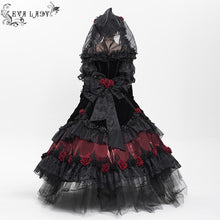 Load image into Gallery viewer, ESKT073 Gothic High end Custom-made floral full skirt dress