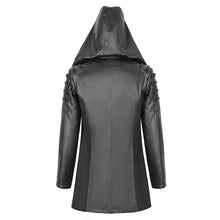 Load image into Gallery viewer, CT217 Dark punk hooded imitation leather men's jacket